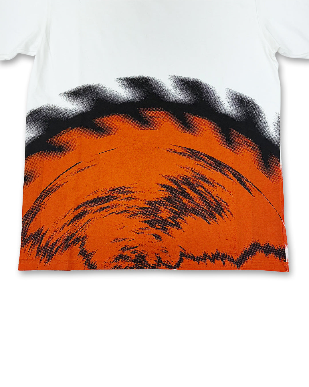 Orange Saw Blade White Tee